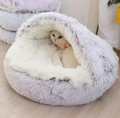 Round Cat Cushion Semi Enclosed Pet Sleep Bags