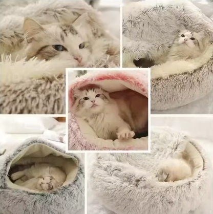 Round Cat Cushion Semi Enclosed Pet Sleep Bags