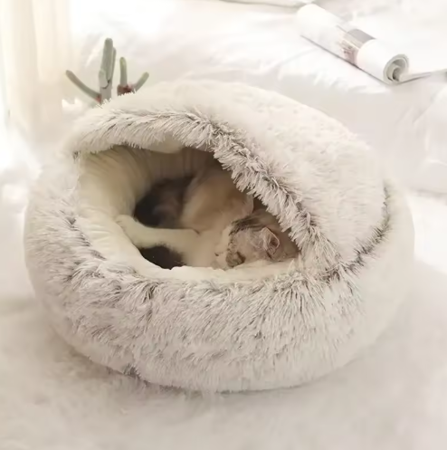 Round Cat Cushion Semi Enclosed Pet Sleep Bags
