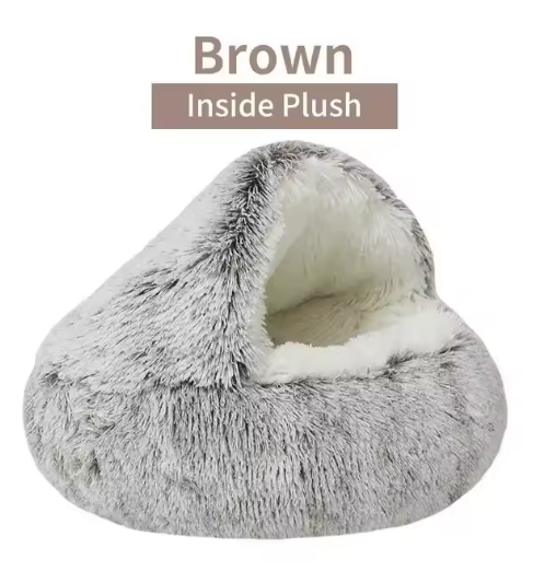 Round Cat Cushion Semi Enclosed Pet Sleep Bags